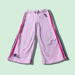 Vintage Kids Walt Disney World Minnie Mouse Cheerleader Pink Sweatpants Sz Med